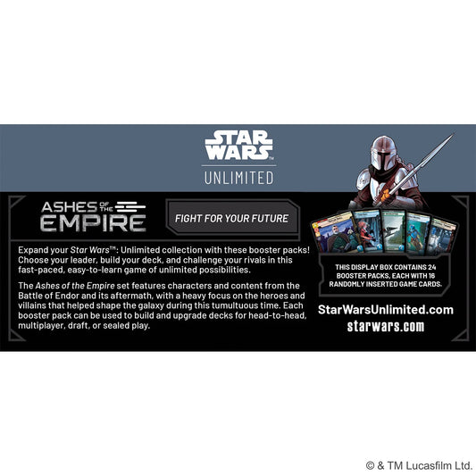 Star Wars: Unlimited – Ashes of the Empire (Booster-Display) EN (Vorbestellbar - Auslieferung ab dem 10.07.2026)
