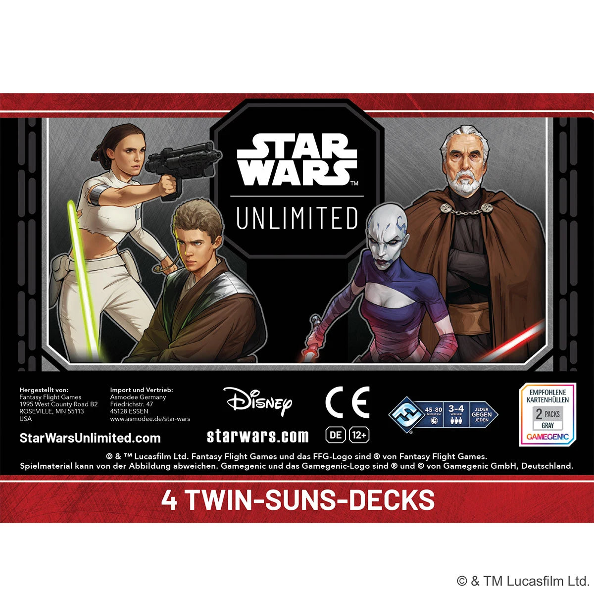 Star Wars: Unlimited – 2026 Twin Suns (4 Twin-Suns-Decks) (EN)